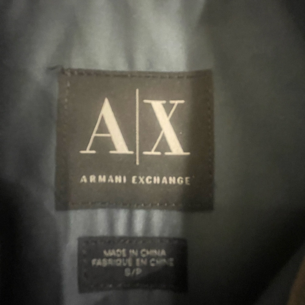 Mens cobalt Armani button up.